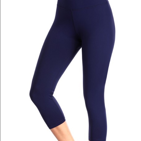 Navy Capri Yoga Legging - Picture 2 of 6